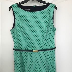 Jones New York Sleeveless Polka Dot Dress